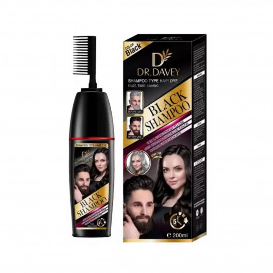 شامبو للشعر الأسود لون أسود من دكتور ديفي 200مل
