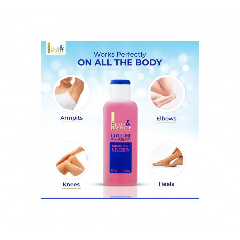 فير اند وايت لوشن تفتيح بالجلسرين أصلي 125مل فير اند وايت لوشن تفتيح بالجلسرين أصلي 125مل