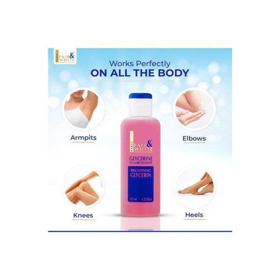 فير اند وايت لوشن تفتيح بالجلسرين أصلي 125مل فير اند وايت لوشن تفتيح بالجلسرين أصلي 125مل