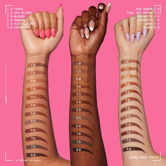 قلم الحواجب الدقيق من آن واي اكس - 08 اسود