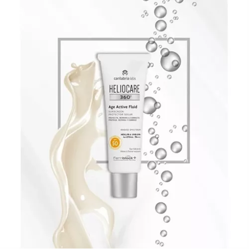 هيليوكير 360 درجة - سائل نشط لعلامات التقدم في السن، كريم واقي من الشمس SPF50، مضاد 50 مل هيليوكير 360 درجة - سائل نشط لعلامات التقدم في السن، كريم واقي من الشمس SPF50، مضاد 50 مل