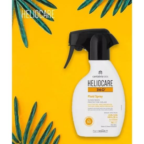 هيليوكير 360 بخاخ سائل واقي من الشمس بعامل حماية 50-250مل