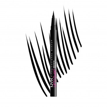 قلم رسم الحواجب بفرشاة صغيرة من ان واي اكس - لاس بلاك 10