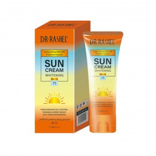 كريم تبييض وترطيب البشرة بعامل حماية 75 من اشعة الشمس الضارة من د.راشيل 60ج كريم تبييض وترطيب البشرة بعامل حماية 75 من اشعة الشمس الضارة من د.راشيل 60ج
