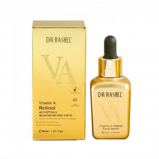 سيروم الوجه بفيتامين A والريتينول لمقاومة علامات تقدم السن وتجديد شباب البشرة من د. راشيل 30مل سيروم الوجه بفيتامين A والريتينول لمقاومة علامات تقدم السن وتجديد شباب البشرة من د. راشيل 30مل