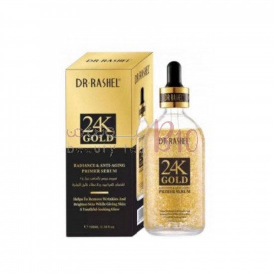 سيروم برايمر بالذهب عيار 24 المضاد للتجاعيد من د. راشيل - 100مل