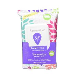 Summer's Eve Fresh Cycle Detergent Wipes 24 Pcs