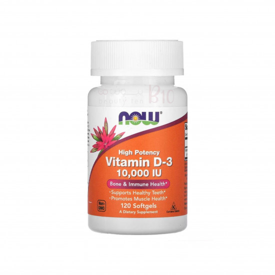 فيتامين D-3 عالي الحماية بعدد 10000 وحدة دولية - 120 كبسولة هلامية فيتامين D-3 عالي الحماية بعدد 10000 وحدة دولية - 120 كبسولة هلامية