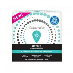Cloth Wipes For Sensitive Area Active Summers Eve - 14 Wipes