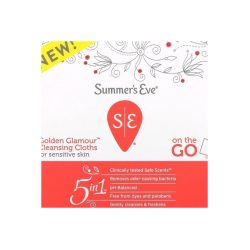 Wet Wipes For Sensitive Area Golden Glamor Sensitive Skin Summers Eve - 16 Wipes
