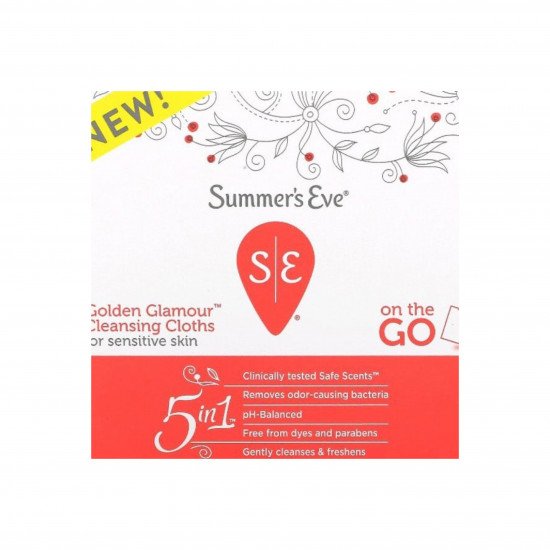 مناديل قماشية مبللة للمنطقة الحساسة غولدن غلامور للبشرة الحساسة سمرز إيف - 16 منديل مناديل قماشية مبللة للمنطقة الحساسة غولدن غلامور للبشرة الحساسة سمرز إيف - 16 منديل