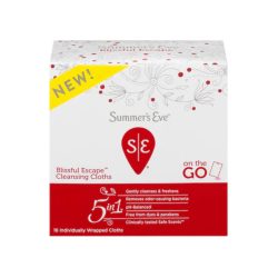 Plissive Escape Summers Eve Intimate Wipes - 16 Wipes