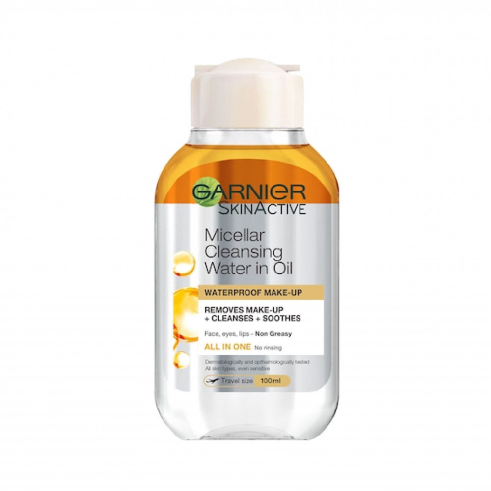 ماء منظف ميسيلار لإزالة المكياج من غارنييه - 100 مل ماء منظف ميسيلار لإزالة المكياج من غارنييه - 100 مل