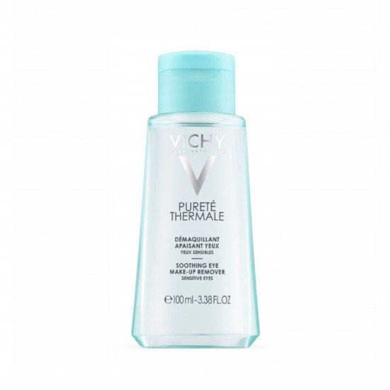 مزيل مكياج العيون الحساسة من فيشي بوريت ثيرمال، 100 مل