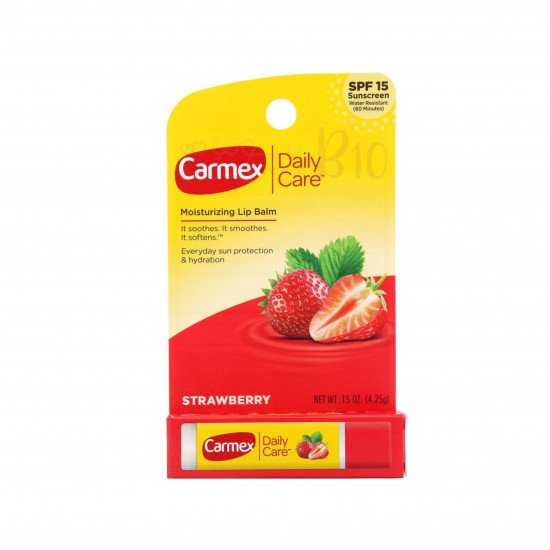 مرطب شفاه بعامل حماية 15 من كارميكس بالفراولة