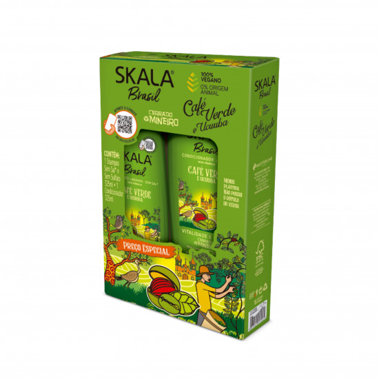 شامبو + بلسم للشعر بالقهوة من سكالا 325مل