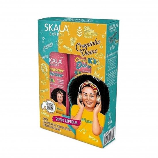 شامبو + بلسم طقم ديفاين كريسبينيو للأطفال من سكالا 325 مل