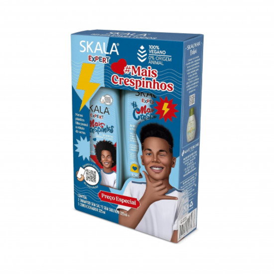مجموعة شامبو وبلسم مور كرايمبيس اكسبرت للشعر الكيرلي للأطفال من سكالا - 325 مل