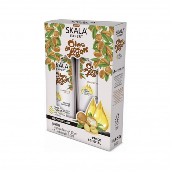 مجموعة سكالا شامبو + بلسم أوليو دي أرغان 325مل