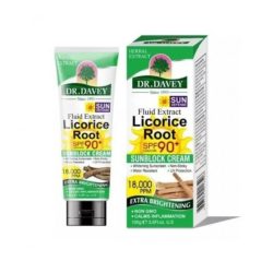 Sunscreen with liquorice root cream with sun protection factor 90+ Additional lightening of D. Dafy 100 grams