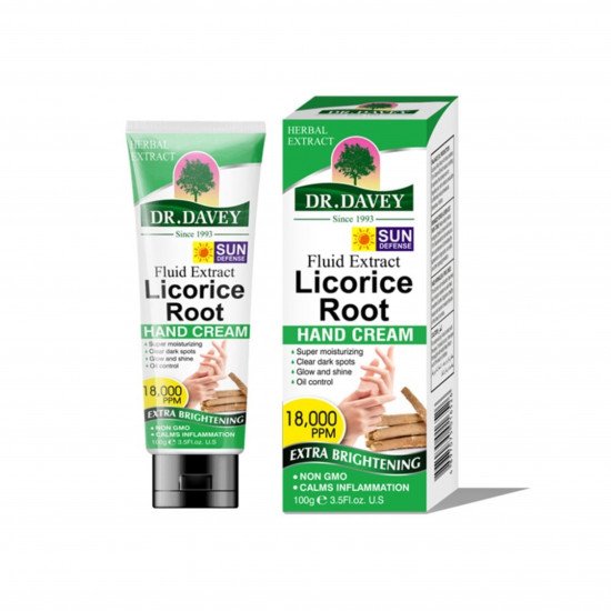 كريم اليدين بخلاصة عرق السوس من دكتور ديفي 100غم