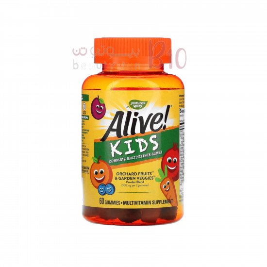 فيتامينات متعددة كاملة للأطفال، بنكهات الكرز والبرتقال والعنب، 60 علكة