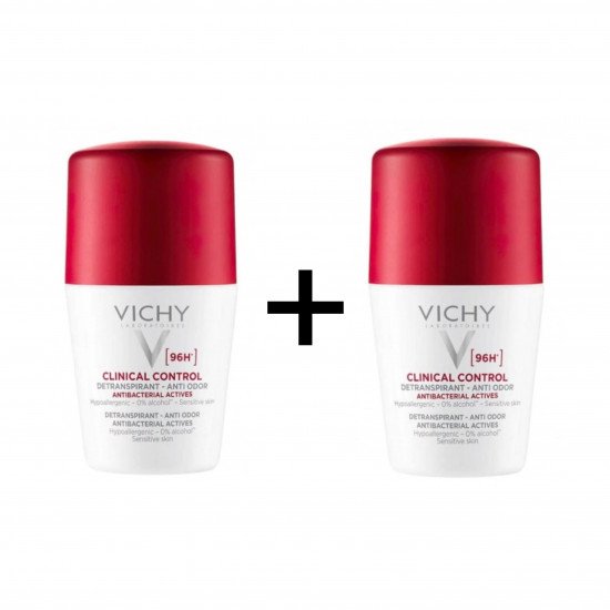 عرض رول اون مزيل لرائحة العرق 96 ساعة كلينيكال كنترول للنساء 1+1 مجاناً 50مل عرض رول اون مزيل لرائحة العرق 96 ساعة كلينيكال كنترول للنساء 1+1 مجاناً 50مل