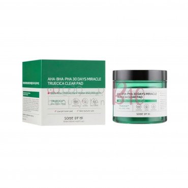 مسحات قطنية باحماض الفا وبيتا وبولي هيدروكسي 30 يوم لتنظيف البشرة من سوم باي مي - 125مل