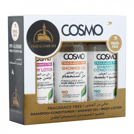 طقم الحج والعمرة خالي من العطور من كوزمو 300 مل