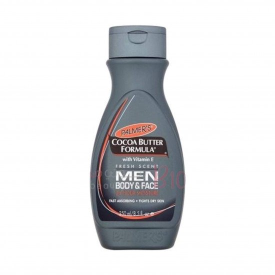 تركيبة زبدة الكاكاو مع فيتامين E، للجسم والوجه، للرجال من بالمرز - 250 مل تركيبة زبدة الكاكاو مع فيتامين E، للجسم والوجه، للرجال من بالمرز - 250 مل