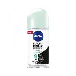 Nivea Deodorant Black &amp; White Clean Roll On Antiperspirant 50ml