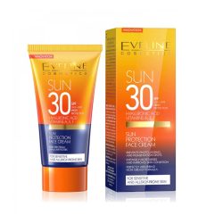 Eveline Moisturizing Cream and Sunscreen 30+ with Hydrolic Acid and Vitamins A, E, F