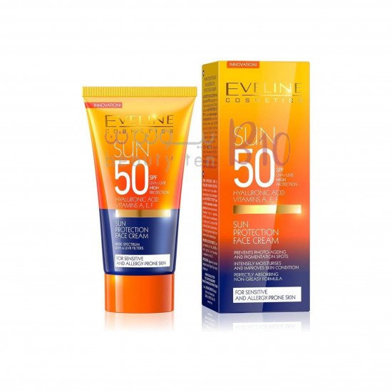 كريم بشرة وعامل حماية من الشمس SPF50من ايفيلين -50مل