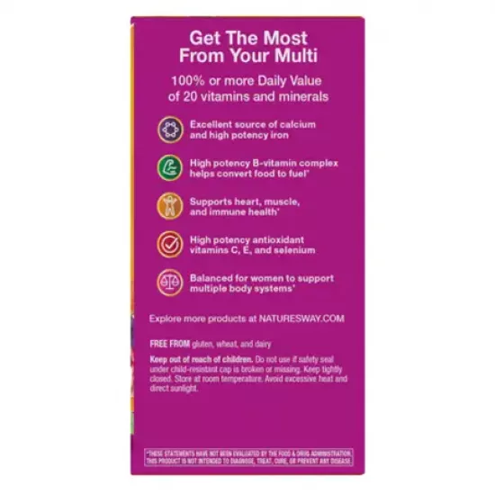 مكمل غذائي لطاقة المرأة من ناتشرز واي 50 كبسولة مكمل غذائي لطاقة المرأة من ناتشرز واي 50 كبسولة