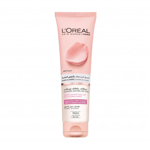 جل كريم منظف للبشرة بالزهور النادرة من لوريال باريس 150 مل