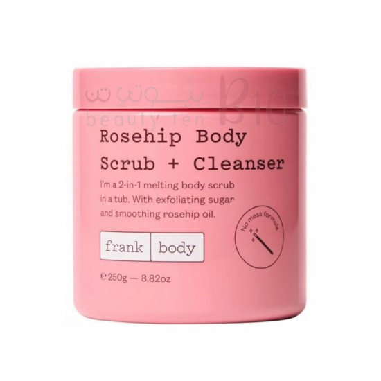 منظف ومقشر للجسم برائحة الورد من فرانك بودي 250 جرام.