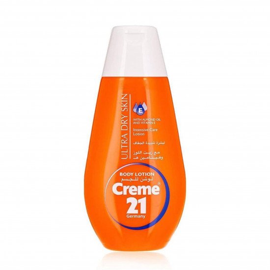 كريم 21 لوشن للبشرة شديدة الجفاف بزيت اللوز وفيتامين هـ - 250مل كريم 21 لوشن للبشرة شديدة الجفاف بزيت اللوز وفيتامين هـ - 250مل