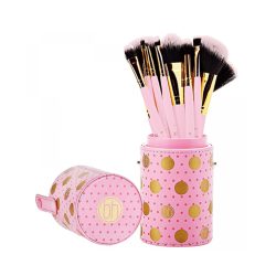 BH Cosmetics Pink Dot Collection Brush Set - 11 Pieces
