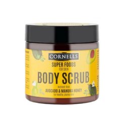 Body scrub with avocado extract and manuka honey from Cornells 475g