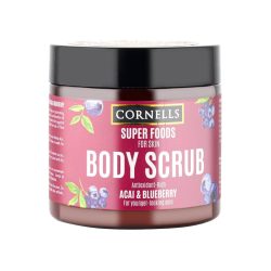 Body scrub with extracts of acai and blueberry from Cornells 475g