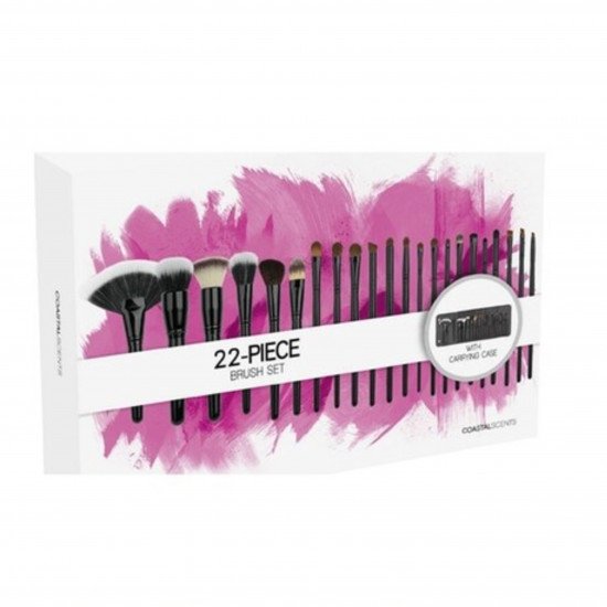 مجموعة فرش مكياج من كوستال سينس - 22 فرشاة