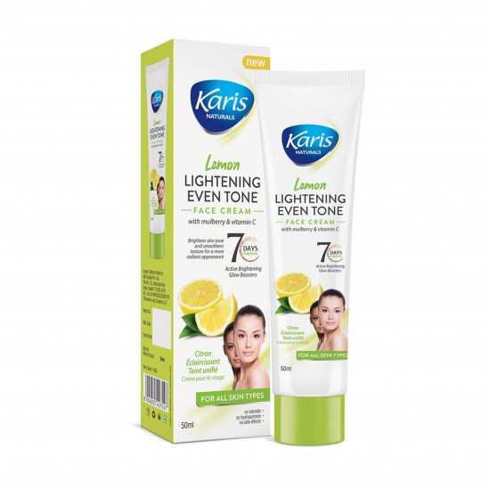 كريم الوجه لتفتيح البشرة بالليمون من كاريس 50مل كريم الوجه لتفتيح البشرة بالليمون من كاريس 50مل