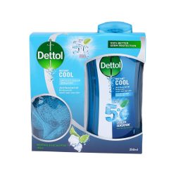 Dettol Cool Antibacterial Body Wash With Loofah - 250ml