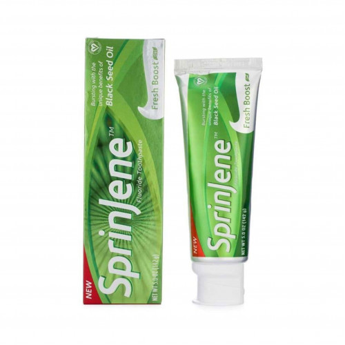 سبرينجين معجون أسنان فريش بوست بزيت حبة البركة السوداء - 142 جم
