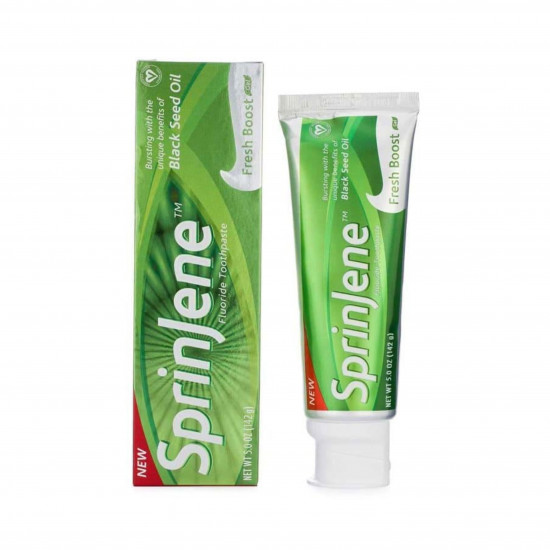 سبرينجين معجون أسنان فريش بوست بزيت حبة البركة السوداء - 142 جم