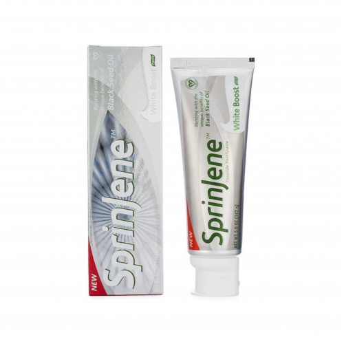 سبرينجين معجون أسنان وايت بوست بزيت حبة البركة السوداء - 142 جم سبرينجين معجون أسنان وايت بوست بزيت حبة البركة السوداء - 142 جم