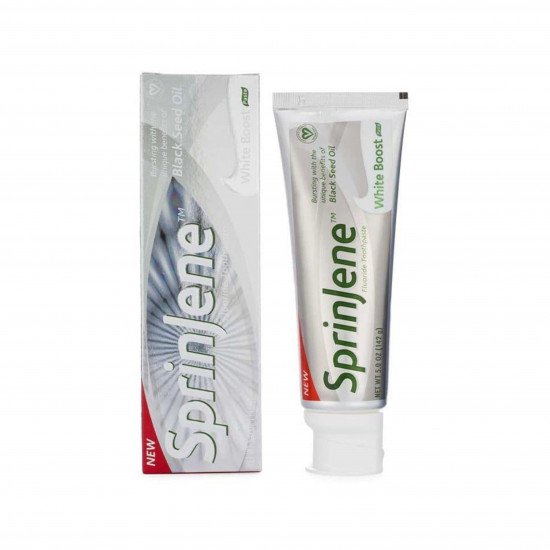 سبرينجين معجون أسنان وايت بوست بزيت حبة البركة السوداء - 142 جم سبرينجين معجون أسنان وايت بوست بزيت حبة البركة السوداء - 142 جم