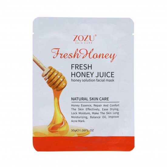 قناع الوجه الورقي بالعسل الطبيعي من زوزو