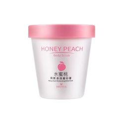 Body scrub with peach and honey