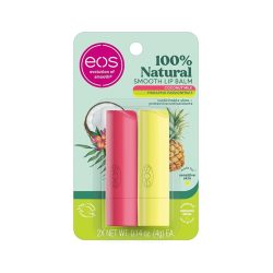 eosSuper Soft Shea Stick Lip Balm, Coconut Milk and Pineapple Passionfruit, Deeply Hydrates and Seals in Moisture, Sustainably-Sourced Ingredients